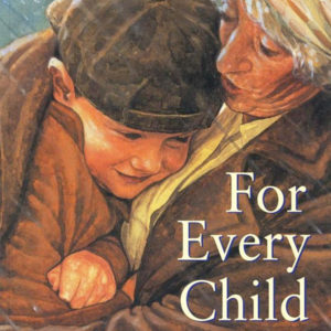 The cover of Unicef UK's For Every Child Book showing a boy and his grandmother.