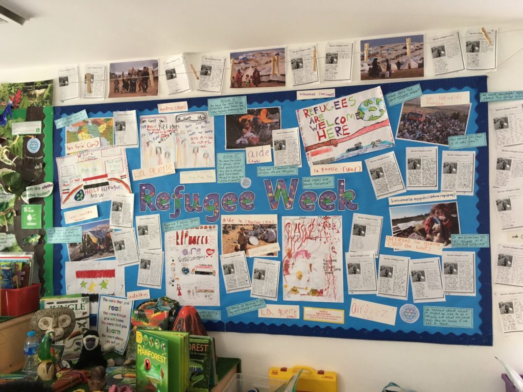 child-rights-wall-display - Rights Respecting Schools Award