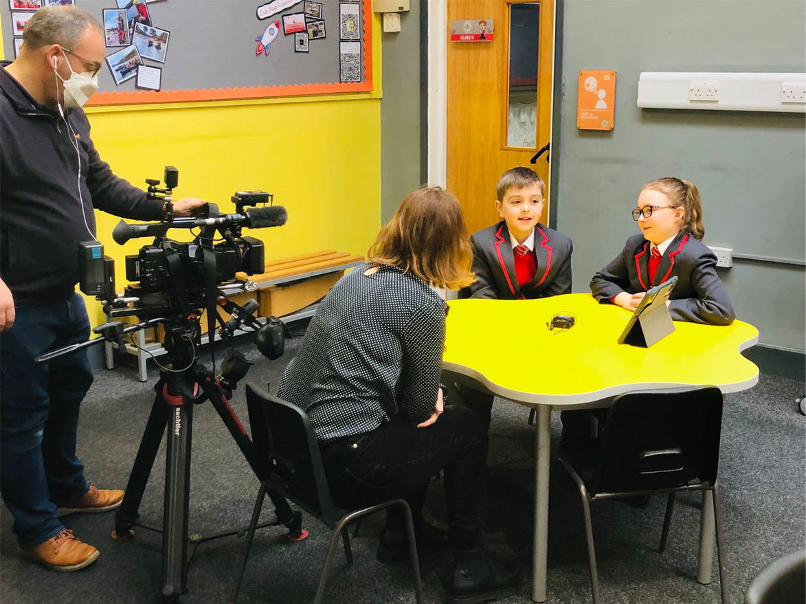 BBC wales interviews - Rights Respecting Schools Award